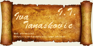 Iva Tanasković vizit kartica